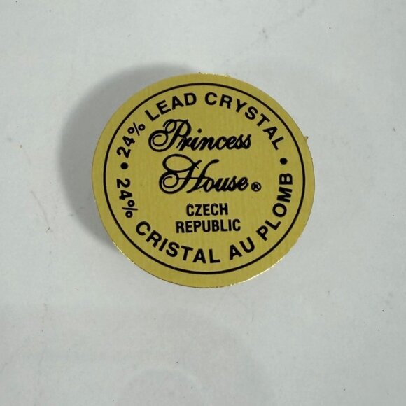 Princess House 24% Lead Crystal Memo Pad Holder Retired + Original Paper - Picture 4 of 8